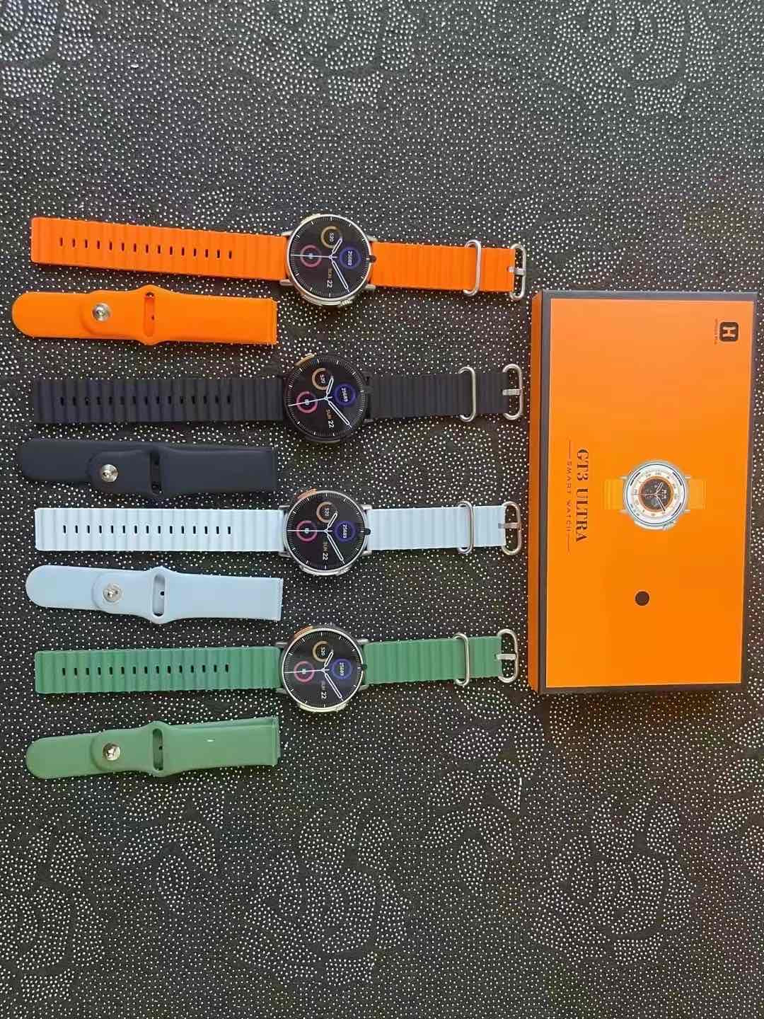 GT3 Ultra Pametni Sat | Okrugli 1.39″ Ekran, 2 Narukvice, Bluetooth Pozivi, IP67 Vodootporan