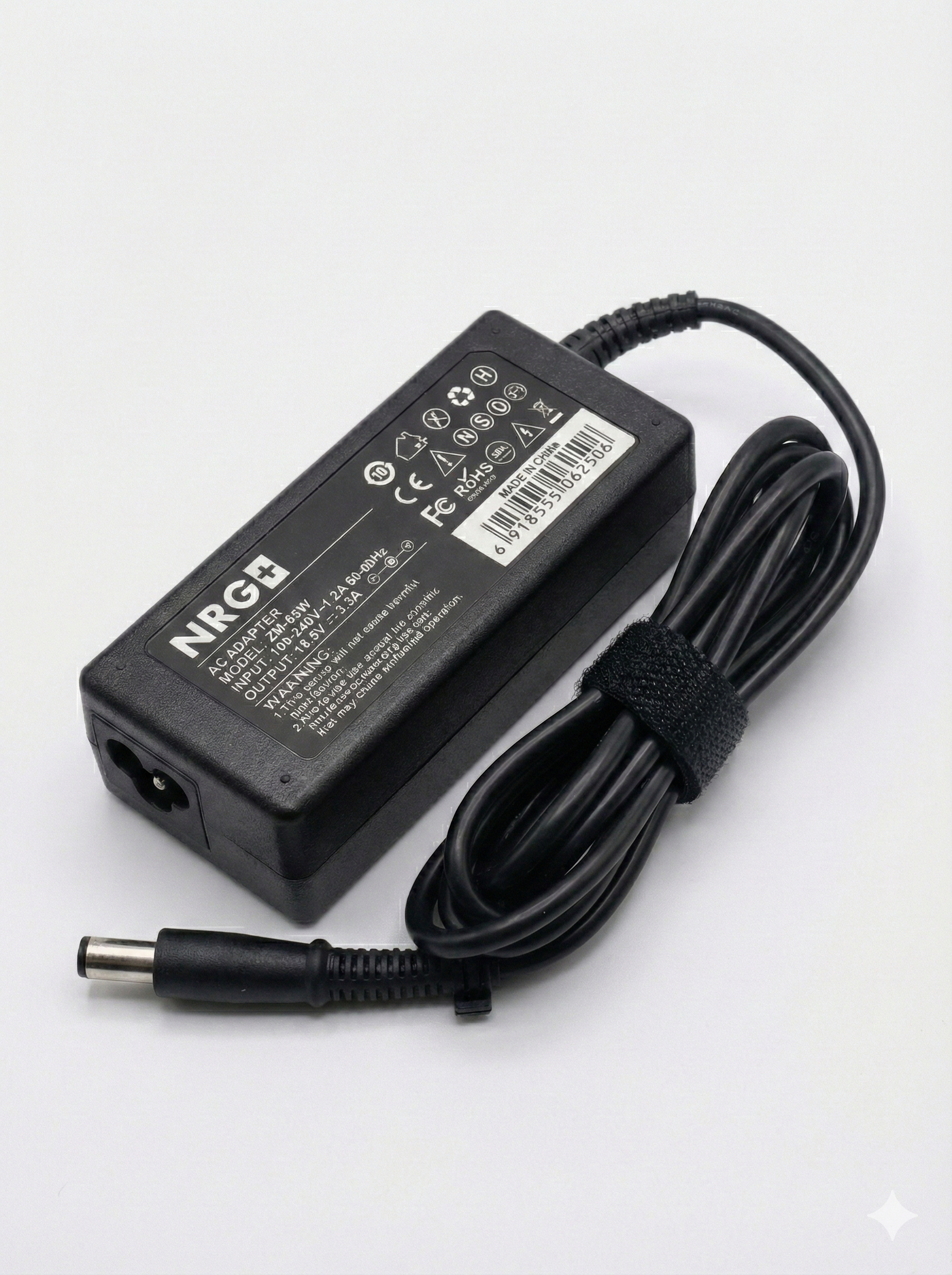 NRG+ Laptop Power Adapter for HP – 18.5V 3.5A 65W | 7.4×5.5mm Connector