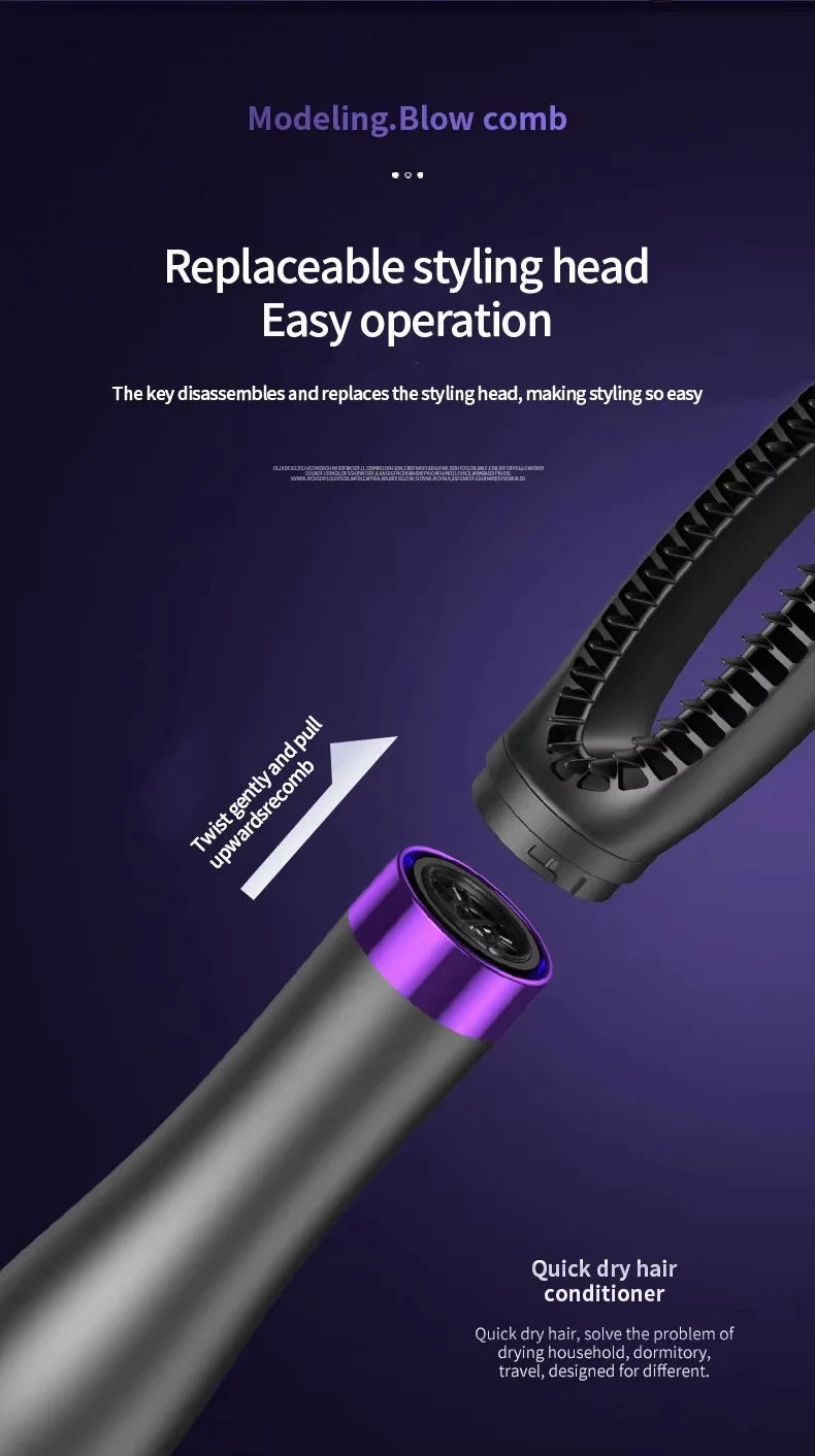 RE-2065 Professional Styler for Drying, Blow-drying, Straightening, Curling Hair - 5 in 1