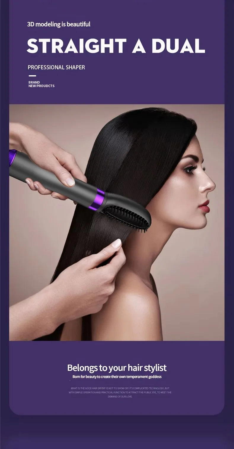 RE-2065 Professional Styler for Drying, Blow-drying, Straightening, Curling Hair - 5 in 1