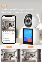 WiFi Kamera 3MP sa ekranom za Video Pozive - Visok Kvalitet Slike i Zvuka