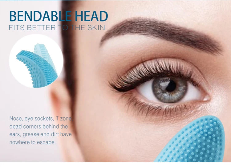 Električna silikonska četka za čišćenje lica, silikonska četka za dubinsko pranje pora