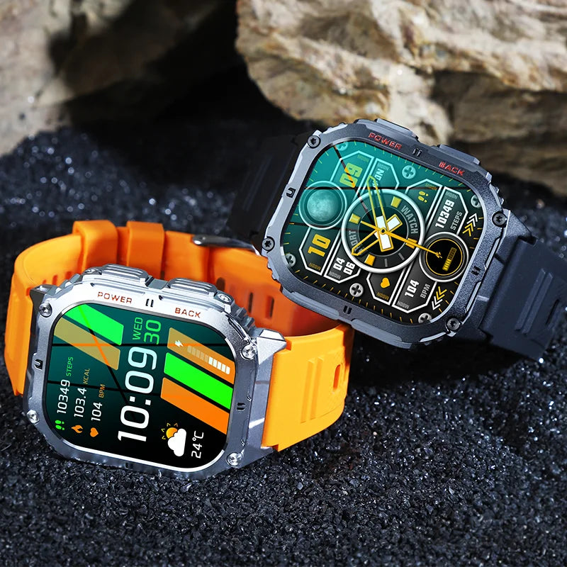 K61 Pro Smartwatch | 1.96'' AMOLED Screen, Bluetooth Music, Compass, 380mAh Battery iTrade.si