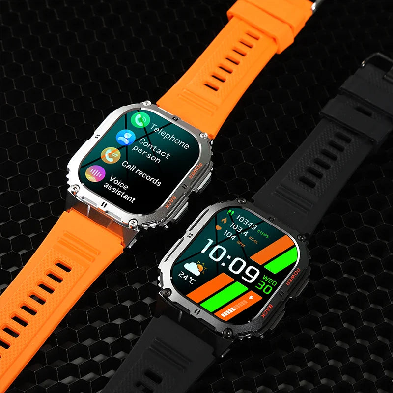 K61 Pro Smartwatch | 1.96'' AMOLED Screen, Bluetooth Music, Compass, 380mAh Battery iTrade.si
