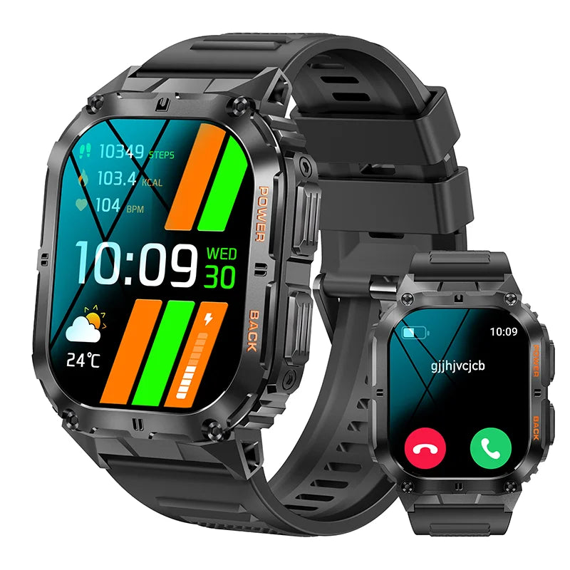 K61 Pro Smartwatch | 1.96'' AMOLED Screen, Bluetooth Music, Compass, 380mAh Battery iTrade.si