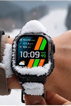 K61 Pro Smartwatch | 1.96'' AMOLED Screen, Bluetooth Music, Compass, 380mAh Battery