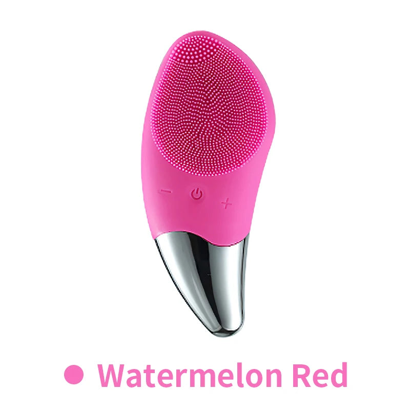 Mini Electric Facial Cleansing Brush Silicone Sonic Face Cleaner Deep Pore Cleaning Skin Massager Face Cleansing Brush Device iTrade.si
