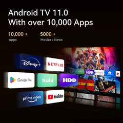 Wanbo Mozart 1 Pro projektor: Android TV 11.0, Google Assistant, Netflix, 1080P, 4K podrška, 900 ANSI lumena, Dual WiFi, DRM L1 certifikat