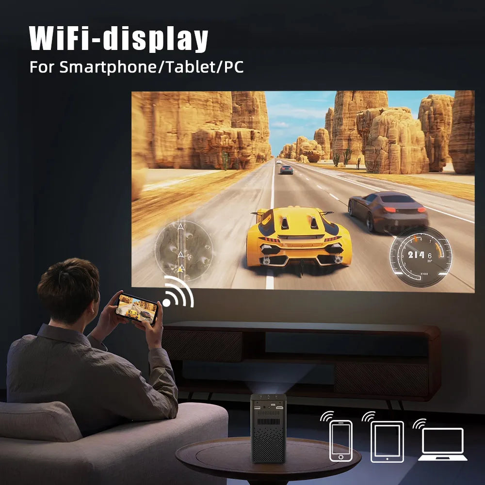 P20 3D 4K Cinema 1080P Smart Android Wifi LED DLP kućno kino vanjski prijenosni mini projektor s baterijom