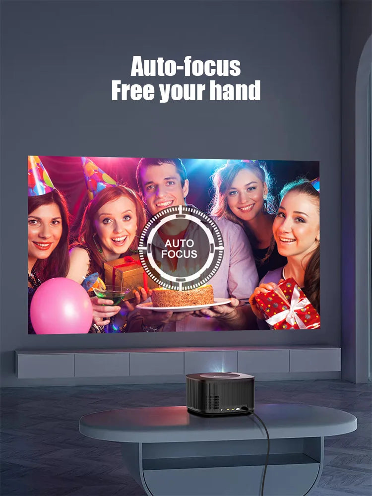 BYINTEK X30 1080P Full HD Pametan Projektor - Licenciran za Netflix, AI Automatsko Fokussiranje, Dolby Audio, WiFi LCD LED Sistem Kućnog Bioskopa