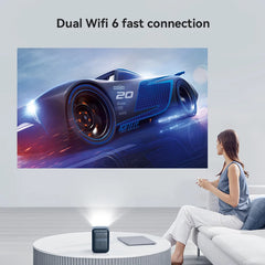 WANBO T2 Max Mini projektor Android 9.0, 1080p Full HD, 450 ANSI, WiFi, prijenosni s HiFi zvukom za dom i na otvorenom 