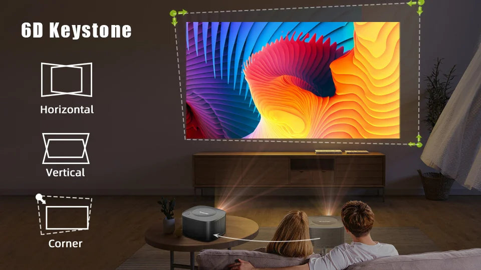 BYINTEK X30 1080P Full HD pametni projektor - Netflix licenciran, AI auto-fokus, Dolby Audio, WiFi LCD LED sustav kućnog kina