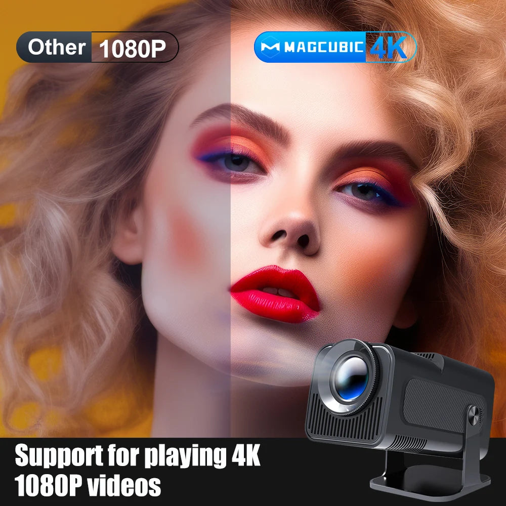 Magcubic HY320 projektor Android 11, 4K Native 1080P, 390 ANSI, Dual WiFi 6, BT5.0, prijenosno kino na otvorenom