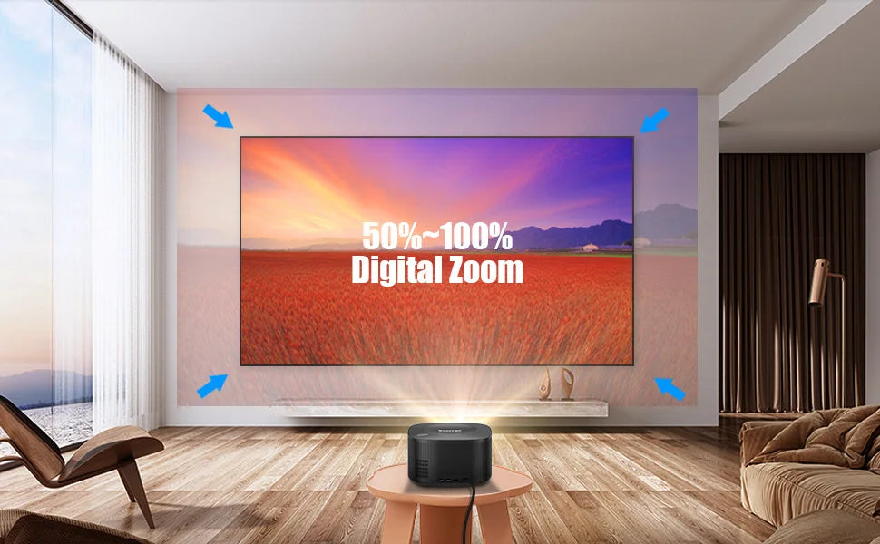 BYINTEK X30 1080P Full HD Pametan Projektor - Licenciran za Netflix, AI Automatsko Fokussiranje, Dolby Audio, WiFi LCD LED Sistem Kućnog Bioskopa