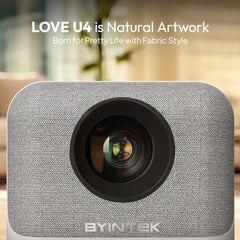 BYINTEK LOVE U4 Smart Mini projektor za kućno kino 4K 1080P Video Android WIFI za Smartphone Kino 