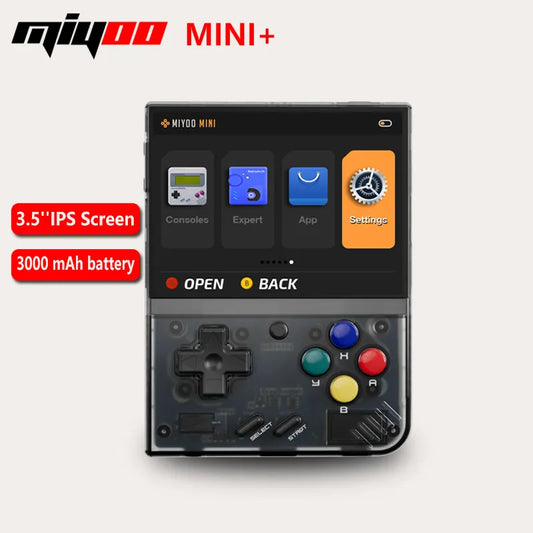 MIYOO Mini Plus Prijenosna retro ručna igraća konzola 3,5-inčni IPS HD zaslon Dječji poklon Linux sustav Klasični emulator igara