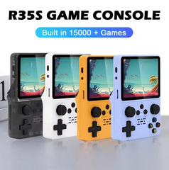 R35S Retro Handheld Video Game Console 3.5 Inch 640*480 IPS Screen Portable Pocket Video Player 64G/128GB Games Linux System