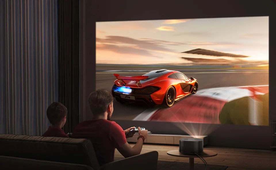 BYINTEK X30 1080P Full HD Pametan Projektor - Licenciran za Netflix, AI Automatsko Fokussiranje, Dolby Audio, WiFi LCD LED Sistem Kućnog Bioskopa