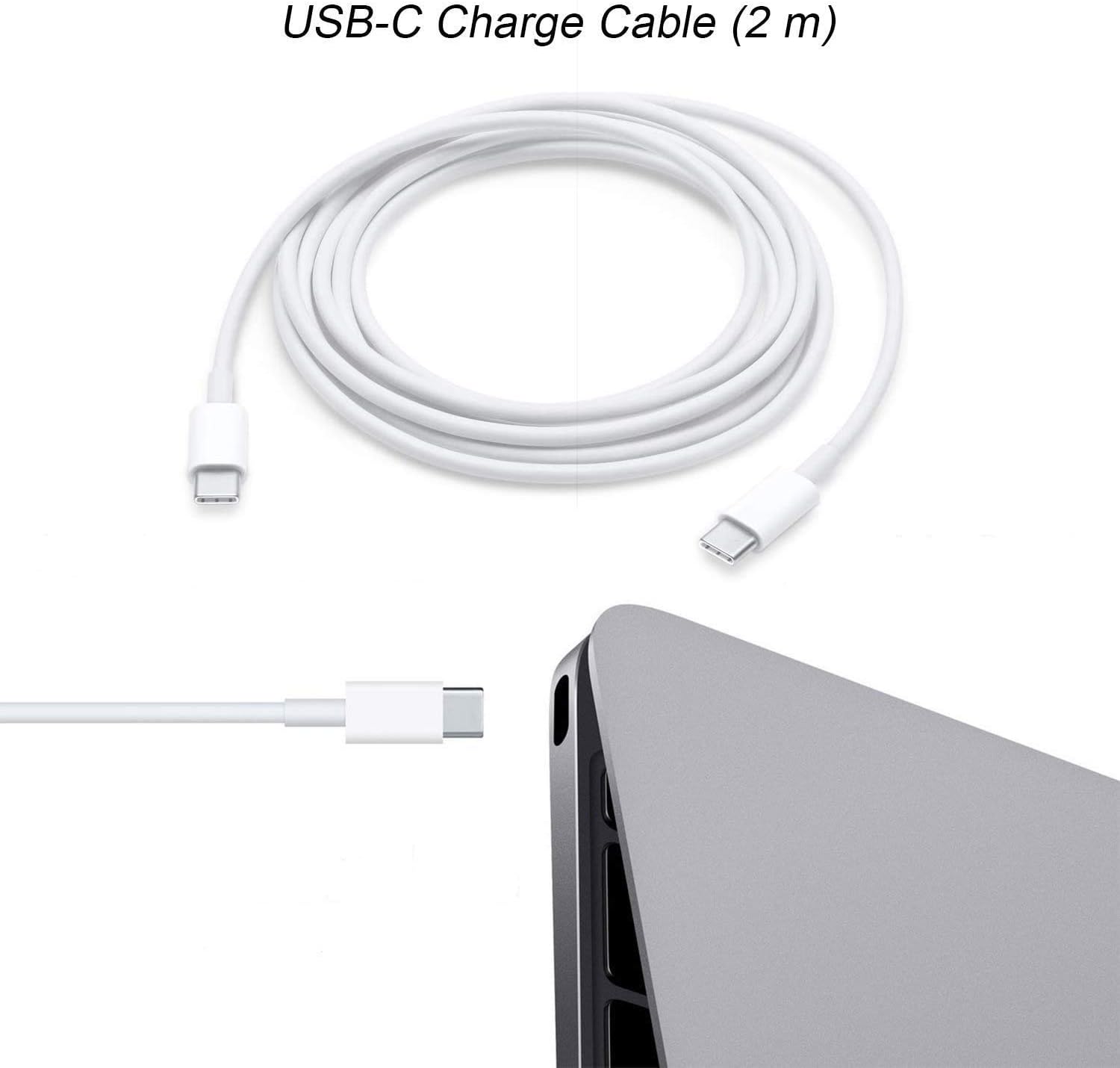 NRG+ adapter za brzo punjenje USB-C tipa C s 2M USB-C na USB-C kabelom za punjenje za MacBook Pro. 