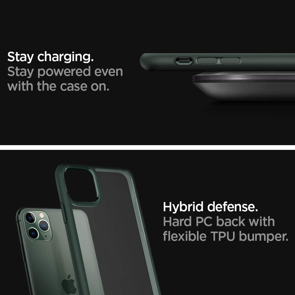 Spigen Ultra Hybrid Midnight Green Case for Apple IPhone 11 Pro