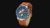 NAVIFORCE 8028 muški elegantni kvarcni sat sa kalendarskom funkcijom, svetlećim ekranom i kožnom kaišom