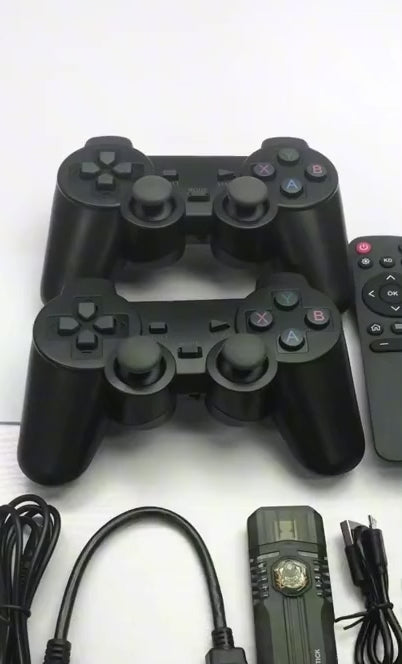 X8 Igračka TV Stick | 4K HD, Bežični Kontroler, Dvostruki Operativni Sistem, 64GB, Retro i PS1 Igre