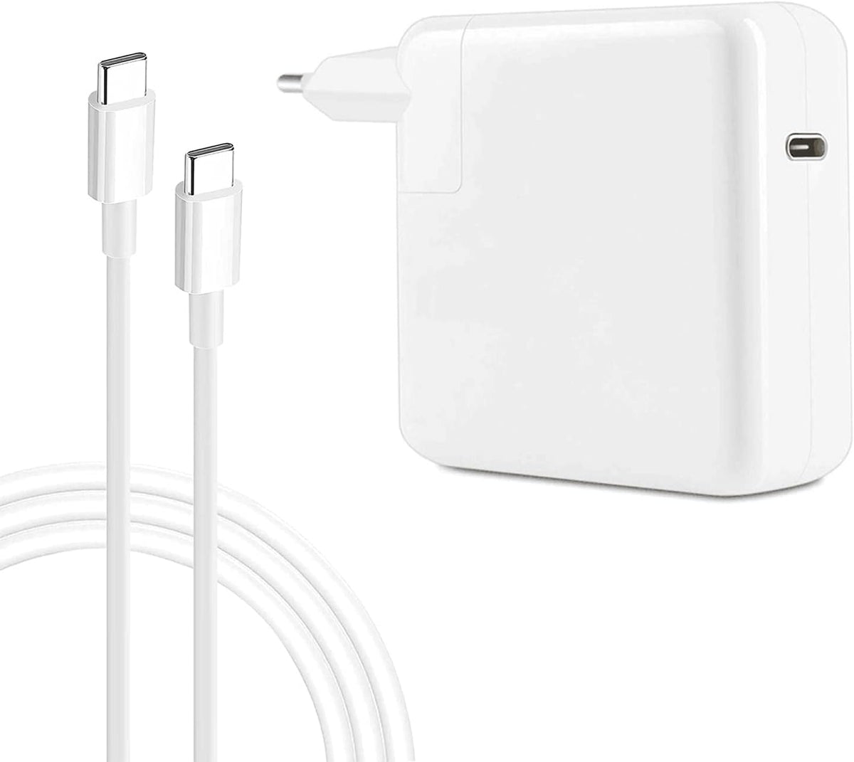 NRG+ adapter za brzo punjenje USB-C tipa C s 2M USB-C na USB-C kabelom za punjenje za MacBook Pro. 