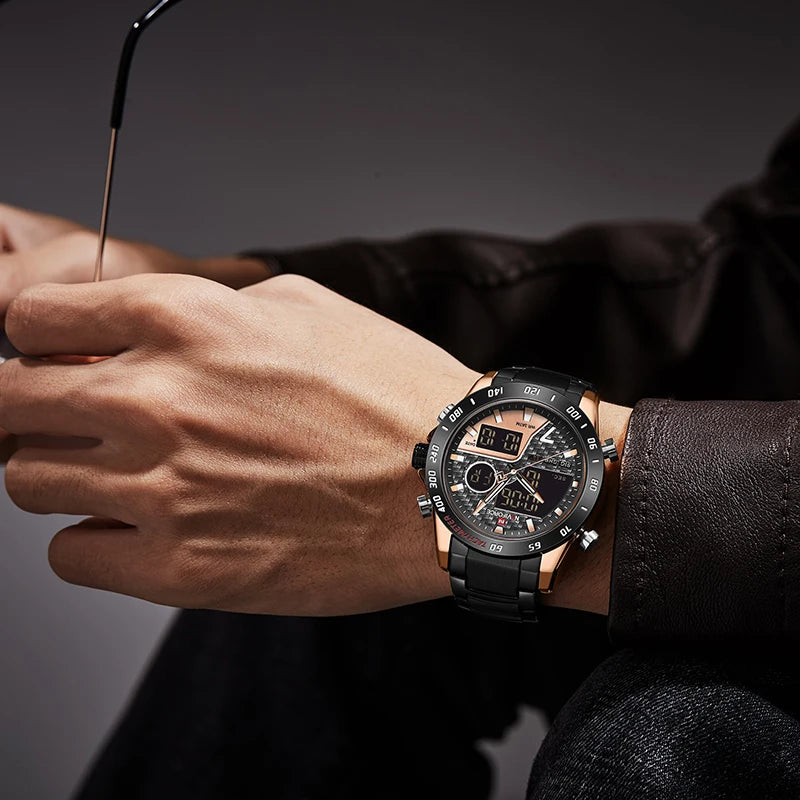 NAVIFORCE 9171 SBEBE Luxury Wrist Watch: Fashion, Sport Quartz, Male Watches – Reloj Navy Force Elegance iTrade.si