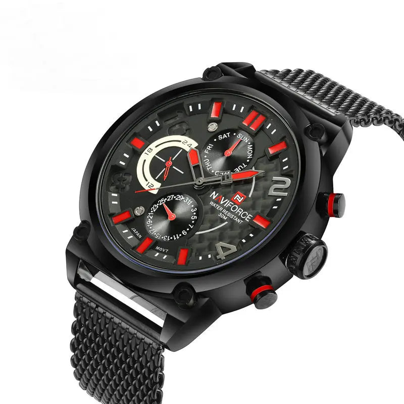 Naviforce 9068 Men's Quartz Luxury Watch | Calendar, Sports Wristwatch iTrade.si